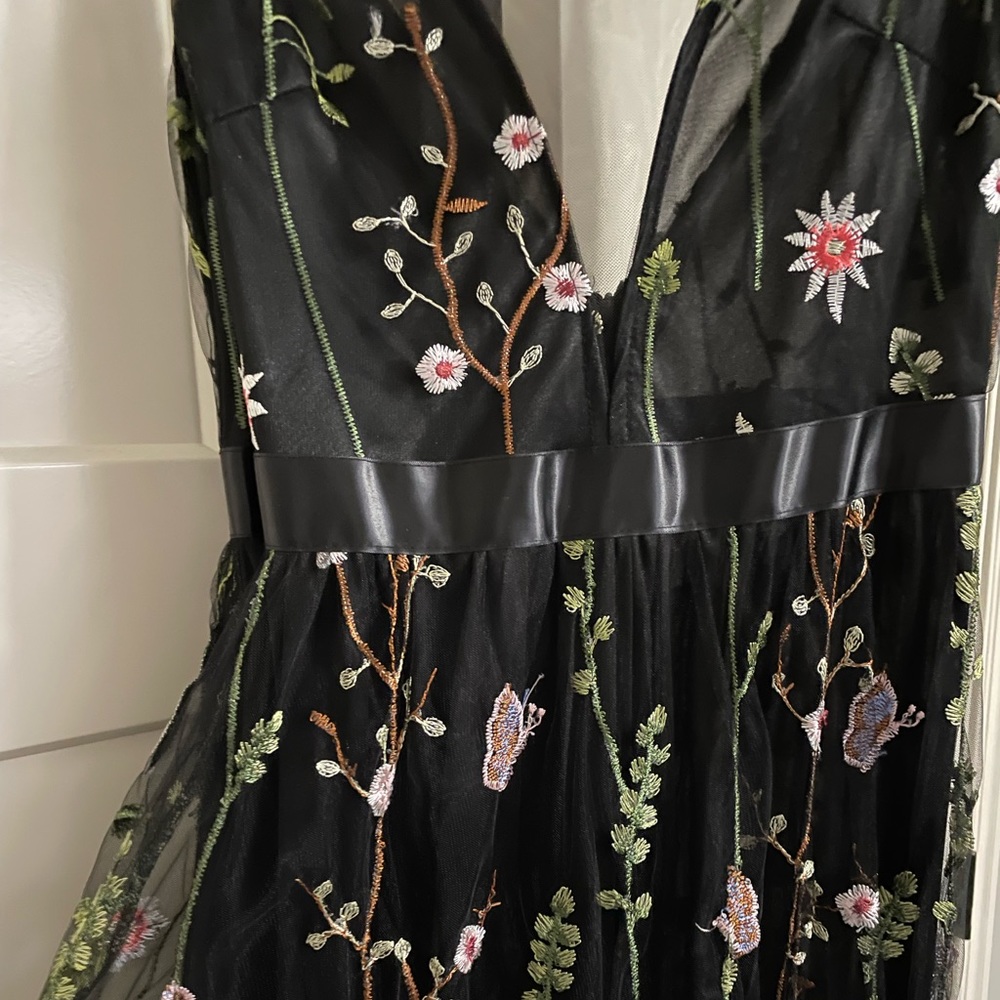 Black Floral Maxi Dress